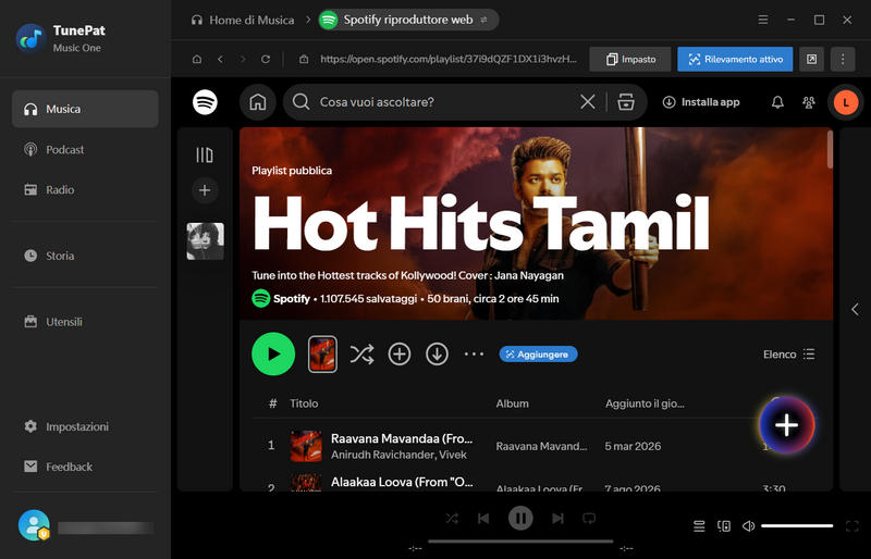 ricerca brani tamil