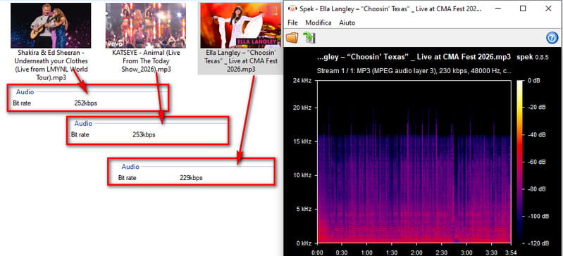 Risultati del test della qualità audio da YouTube a MP3