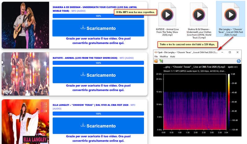 analisi della qualità audio di Loader.to