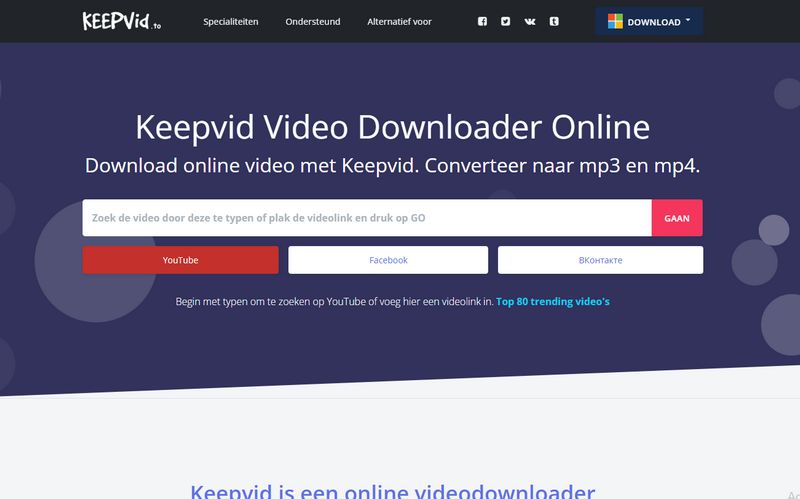 Keepvid Online Video Downloader