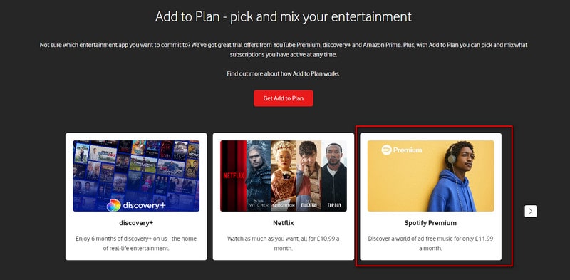 krijg spotify premium gratis via vodafone