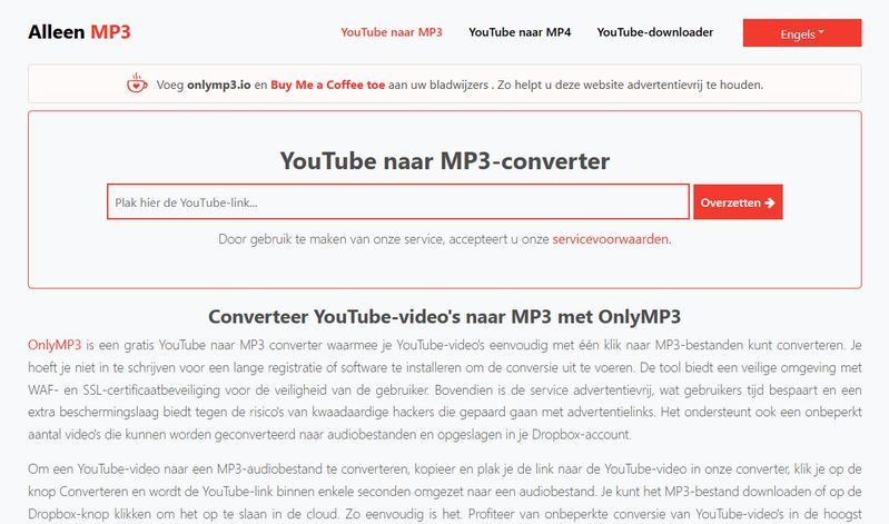 OnlyMP3 YouTube to MP3 Converter