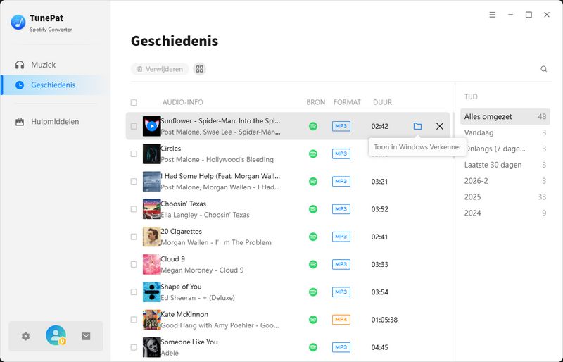 Spotify lokale bestanden